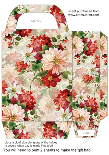 Vintage floral gift bag (n) 8