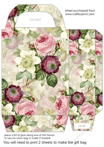 Vintage floral gift bag (n) 9