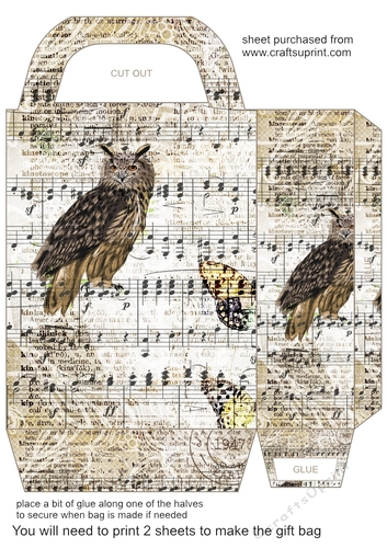 Owl gift bag 4