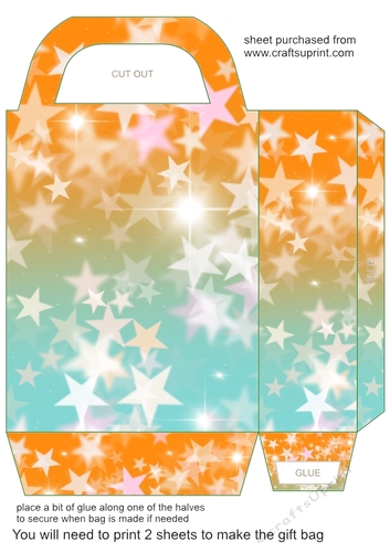 Stars gift bag 3