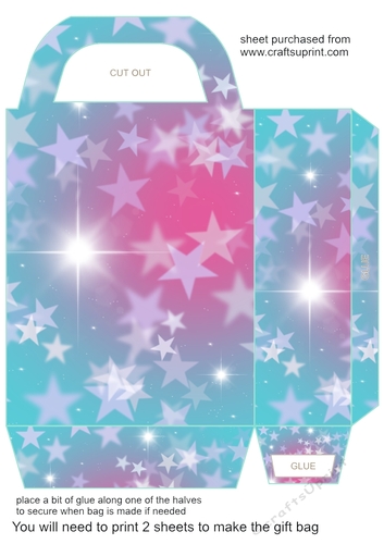 Stars gift bag 9