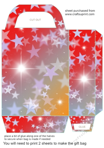 Stars gift bag 10