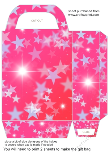 Stars gift bag 12