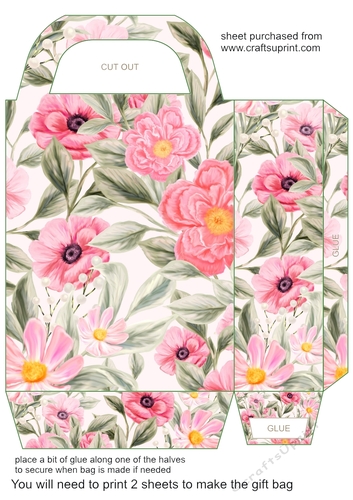 Spring flowers gift bag 1