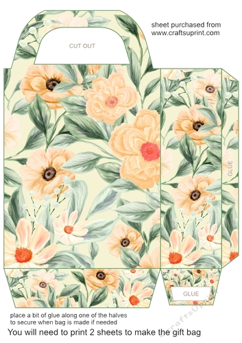 Spring flowers gift bag 2