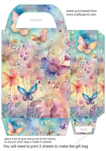 Bright butterfly gift bag 4