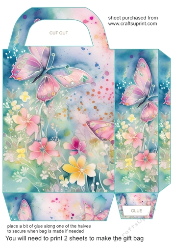 Bright butterfly gift bag 7