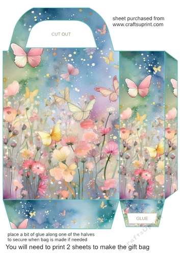 Bright butterfly gift bag 9