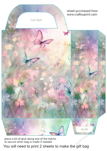Bright butterfly gift bag 11