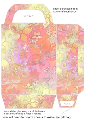 Summer floral gift bag 1