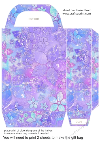 Summer floral gift bag 2