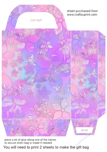 Summer floral gift bag 3