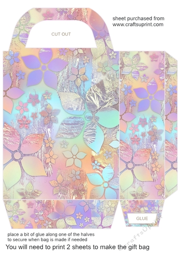 Summer floral gift bag 4
