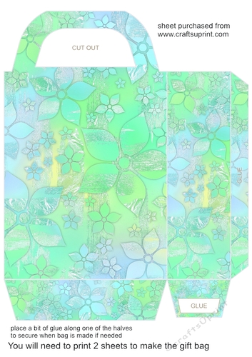 Summer floral gift bag 5
