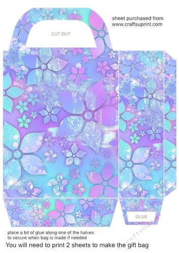 Summer floral gift bag 6