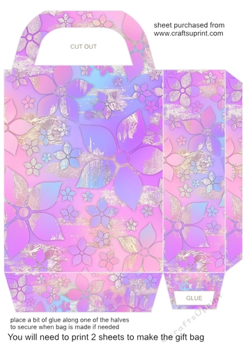 Summer floral gift bag 7