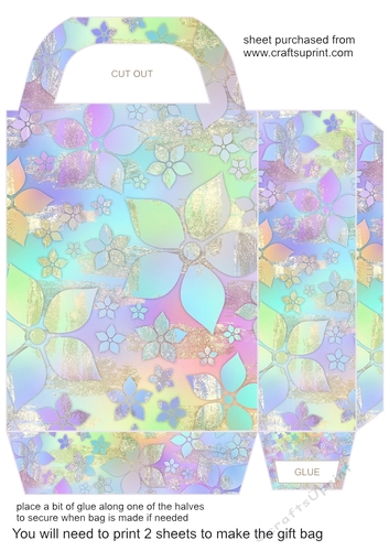Summer floral gift bag 8