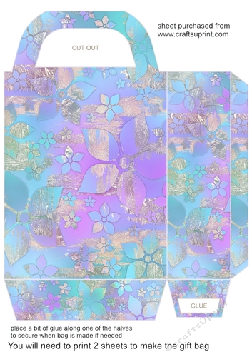 Summer floral gift bag 9
