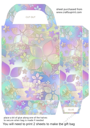 Summer floral gift bag 10