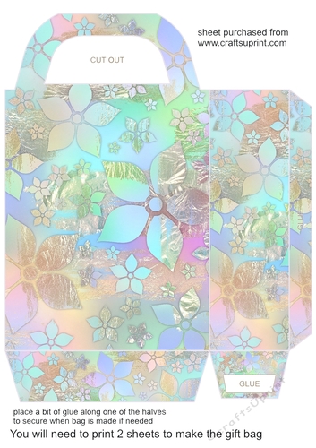 Summer floral gift bag 11