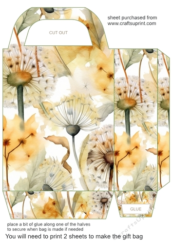 Dandelion gift bag 7