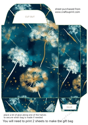 Dandelion gift bag 8