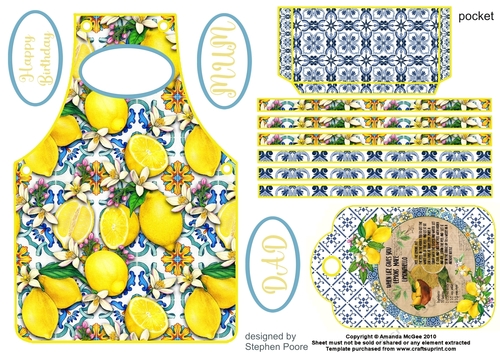 When life gives you lemons apron topper