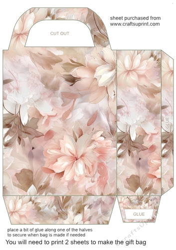 Soft floral gift bag 10