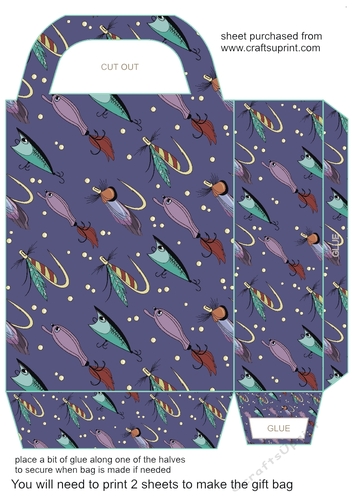 Fishing themed gift bag 3