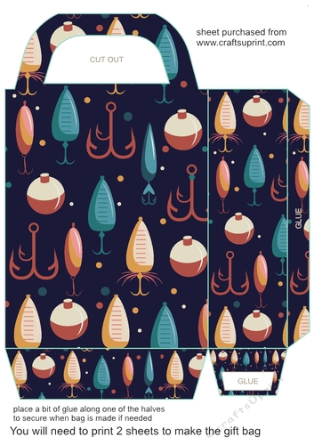 Fishing themed gift bag 5