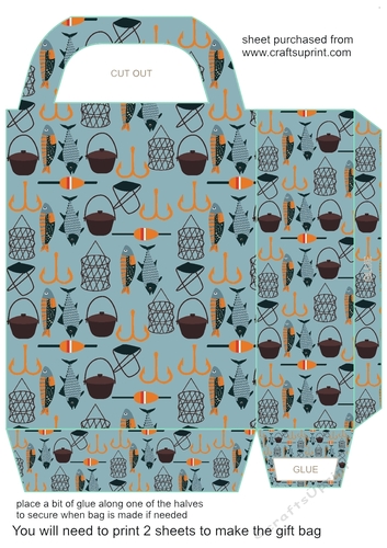 Fishing themed gift bag 7