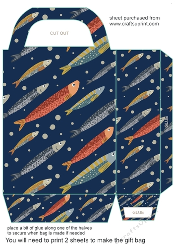Fishing themed gift bag 8