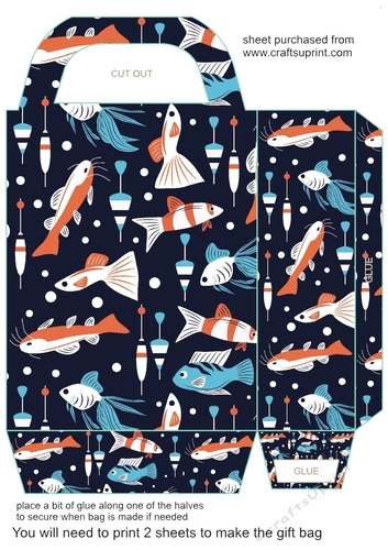 Fishing themed gift bag 11