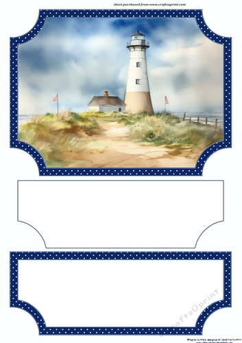 Lighthouse easel topper and layered stopper(no base) 1