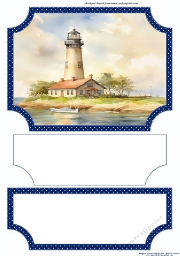 Lighthouse easel topper and layered stopper(no base) 2