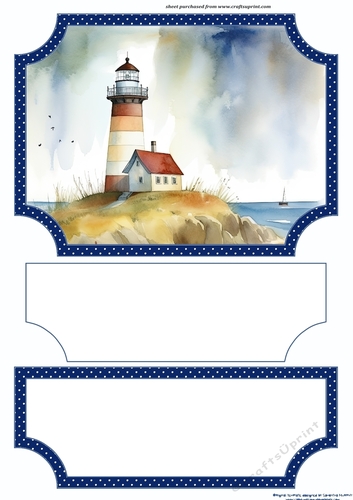 Lighthouse easel topper and layered stopper(no base) 4