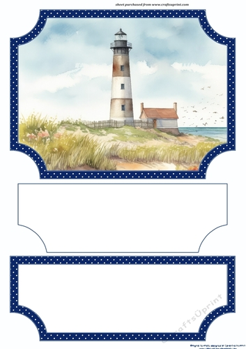 Lighthouse easel topper and layered stopper(no base) 5