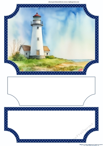 Lighthouse easel topper and layered stopper(no base) 7