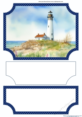 Lighthouse easel topper and layered stopper(no base) 8