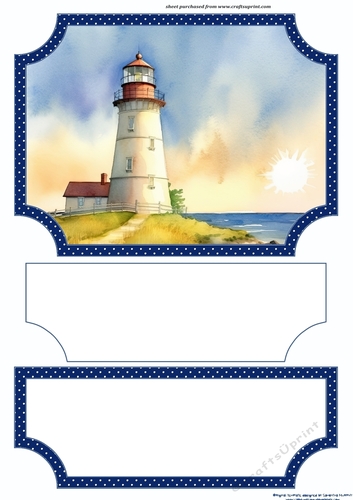 Lighthouse easel topper and layered stopper(no base) 9