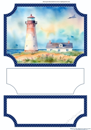 Lighthouse easel topper and layered stopper(no base) 11