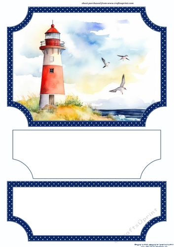 Lighthouse easel topper and layered stopper(no base) 12