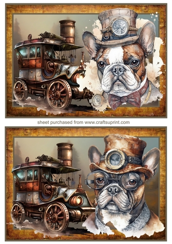 2 Steam punk Frenchie toppers 2