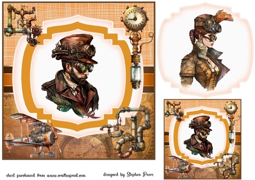 Steampunk card front 3