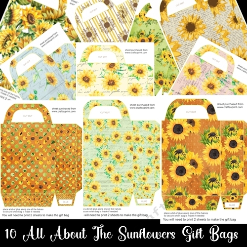 All About The Sunflowers Gift Bag Kit