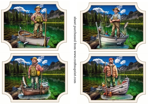 4 Gone fishing toppers 1