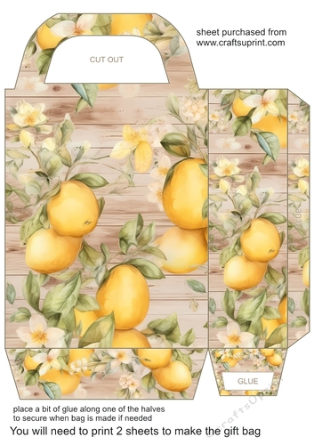 Wooden floral gift bag 26