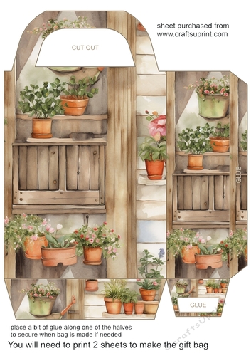 Gardening theme gift bag 3