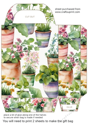 Gardening theme gift bag 4