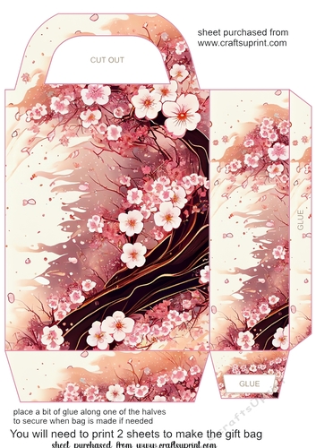 Cherry Blossom gift bag 2